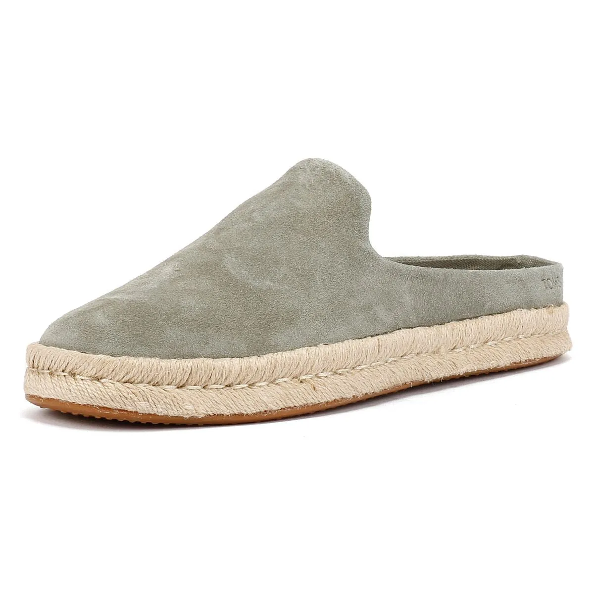 TOMS Santiago Suede Men's Vetiver Grey Mules