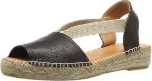 TONI PONS ETNA - Espadrille for Women in Smooth Shades made of leather.