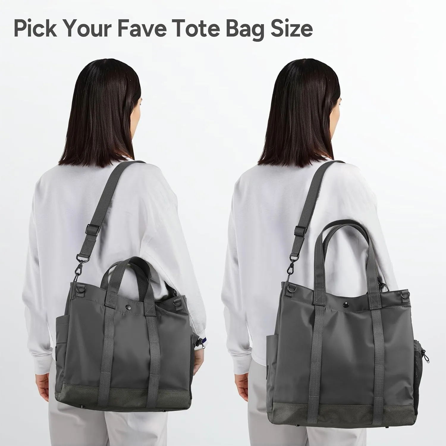 travel inspira Anti-Wrinkle Laptop Tote for Women & Men with Adjustable Strap & Organizer, Commuting/Business Travel Work Bag