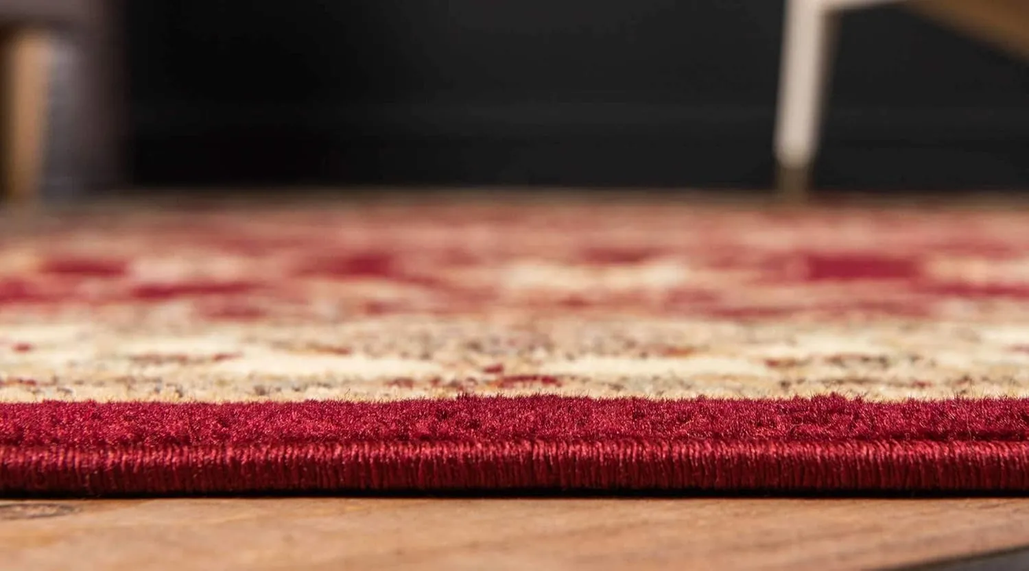 Unique Loom Voyage Collection Traditional Oriental Classic Intricate Design Area Rug (5' 0 x 8' 0 Rectangular, Red/Tan)