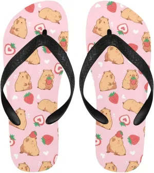 Unisex Fashion Flip Flops Ladies Lightweight Summer Beach Yoga Mat Thong Sandals Slip-on Flip Flops for Women Men