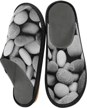 Unisex Fuzzy Foam Slippers Non-Skid Slip-on Soft Warm Sole Fleece Shoes 4-11