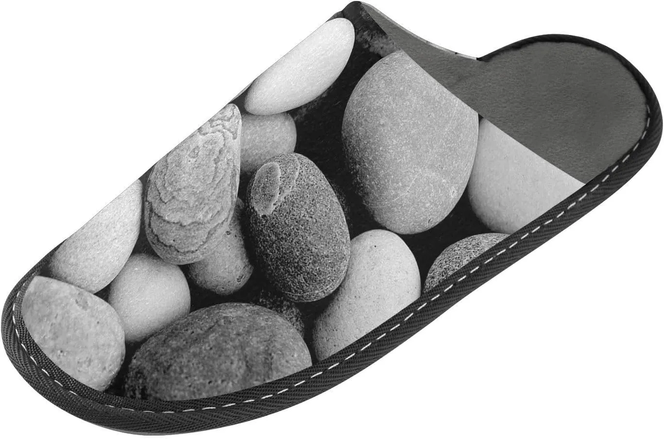 Unisex Fuzzy Foam Slippers Non-Skid Slip-on Soft Warm Sole Fleece Shoes 4-11