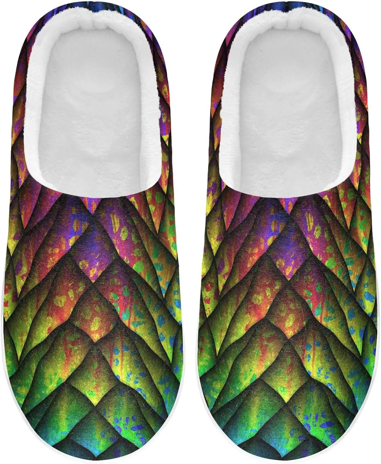 Unisex Memory Foam Slippers Non-Skid Slip-on Soft Warm Sole Fleece Shoes 6-17