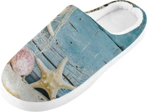 Unisex Memory Foam Slippers Non-Skid Slip-on Soft Warm Sole Fleece Shoes 6-17