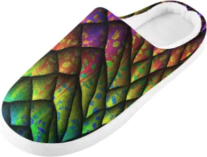 Unisex Memory Foam Slippers Non-Skid Slip-on Soft Warm Sole Fleece Shoes 6-17