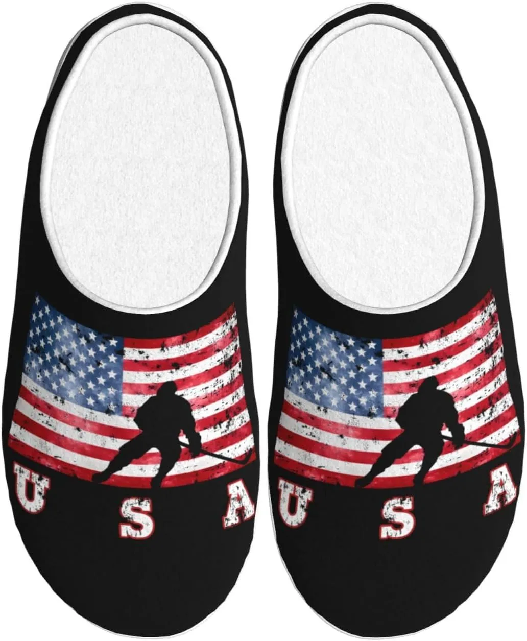 Unisex Slippers Winter Warm Non-Slip Fluffy Slippers Slip-On Plush Slippers House Slippers For Women Men Shoes Gifts