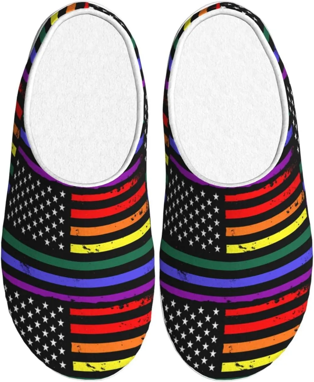 Unisex Slippers Winter Warm Non-Slip Fluffy Slippers Slip-On Plush Slippers House Slippers For Women Men Shoes Gifts