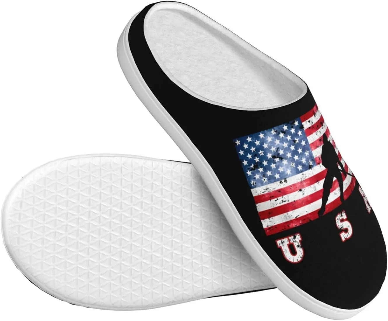 Unisex Slippers Winter Warm Non-Slip Fluffy Slippers Slip-On Plush Slippers House Slippers For Women Men Shoes Gifts