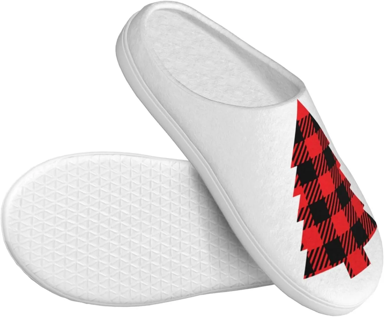 Unisex Warm Slippers Non-Slip Winter Fluffy Slippers Slip-On Plush Slippers Bedroom Slippers House Shoes For Men Women