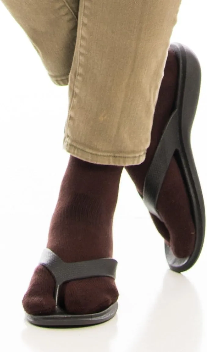 V-Toe Flip-Flop Socks - Tabi Split Toe Thicker Cotton for Men & Women - Japanese Separated Socks