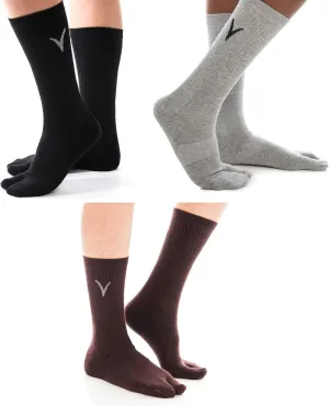 V-Toe Flip-Flop Socks - Tabi Split Toe Thicker Cotton for Men & Women - Japanese Separated Socks