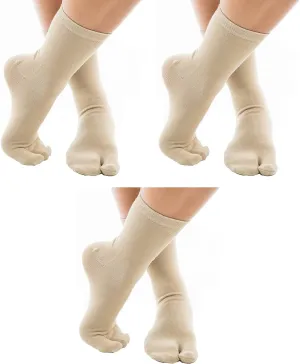 V-Toe Split Toe Flip-Flop Socks | Tabi Premium Cotton Blend Men & Women Socks | Men's Japanese Toes Separated Socks