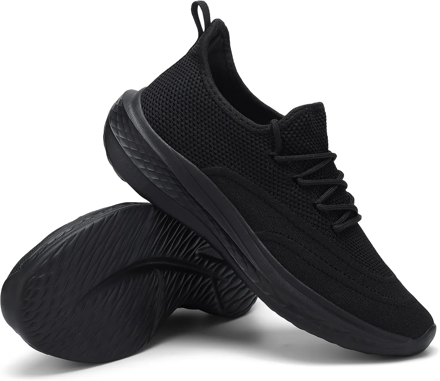 VAMJAM Men's Running Shoes Slip On Walking Shoes Non Slip Lightweight Workout Breathable Gym Sneakers Fashion Mesh Sneakers