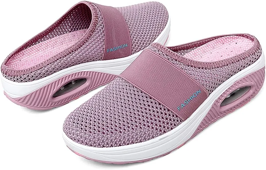 VARSKARC Women's Summer Spring Breathable Slip-on Leisure Sneakers Outdoor Slippers