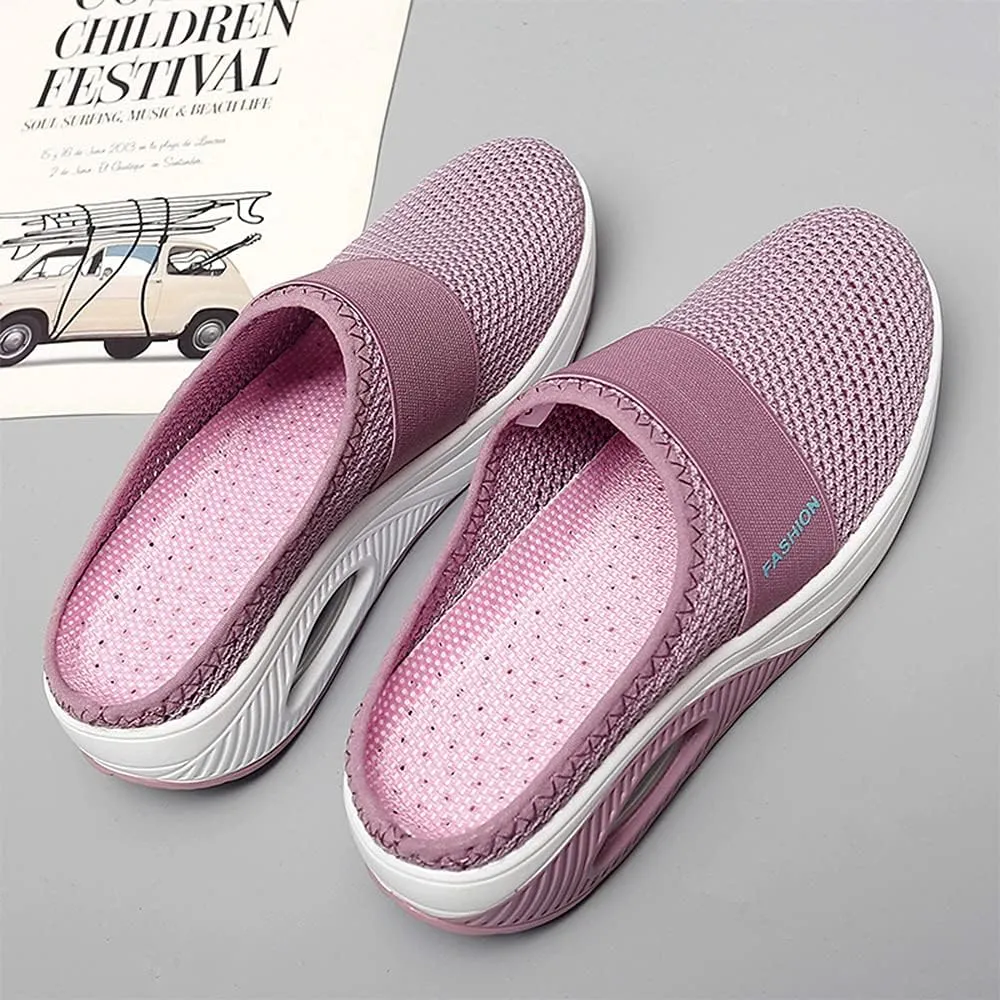 VARSKARC Women's Summer Spring Breathable Slip-on Leisure Sneakers Outdoor Slippers