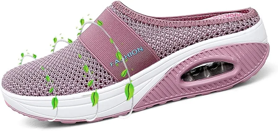 VARSKARC Women's Summer Spring Breathable Slip-on Leisure Sneakers Outdoor Slippers