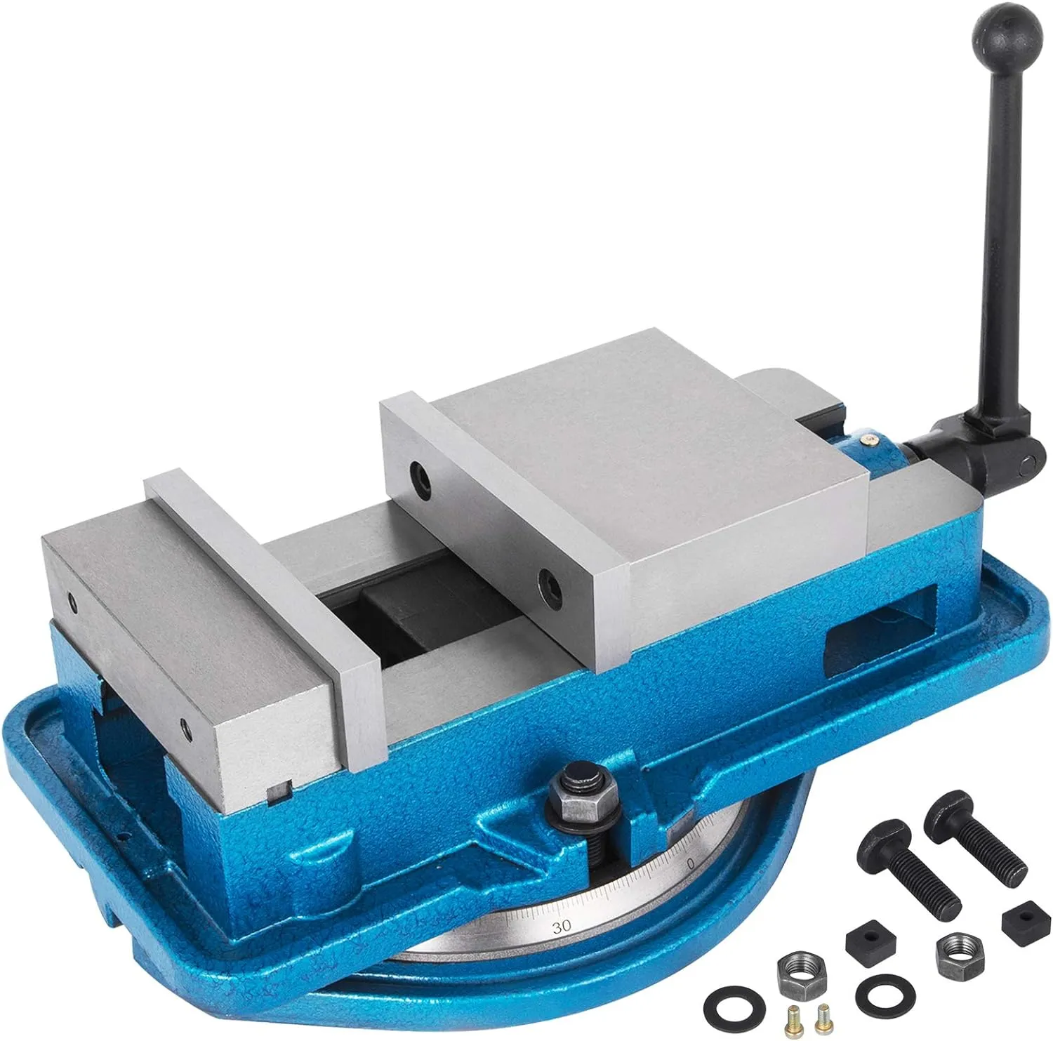 VEVOR 6 Inch Heavy Duty Milling Vise Bench Clamp Vise High Precision Clamping Vise 6 Inch Jaw Width with 360 Degrees Swiveling Base CNC Vise