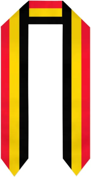 Vintage Flag Graduation Stole Scarf Shawl Sash for Abroad Student International Study Class of 2024