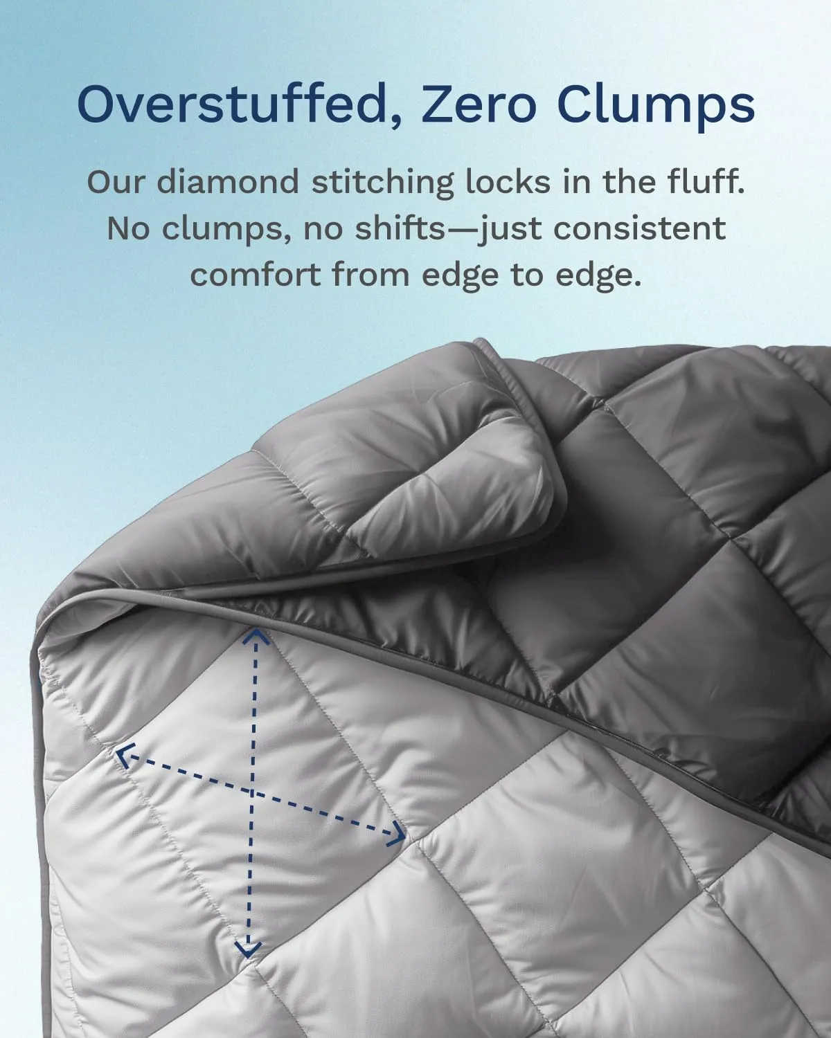 ViscoSoft All Seasons Twin/Twin XL Down Alternative Reversible Quilted Comforter - Breathable Twin Extra Long Premium Soft Microfiber, Gray