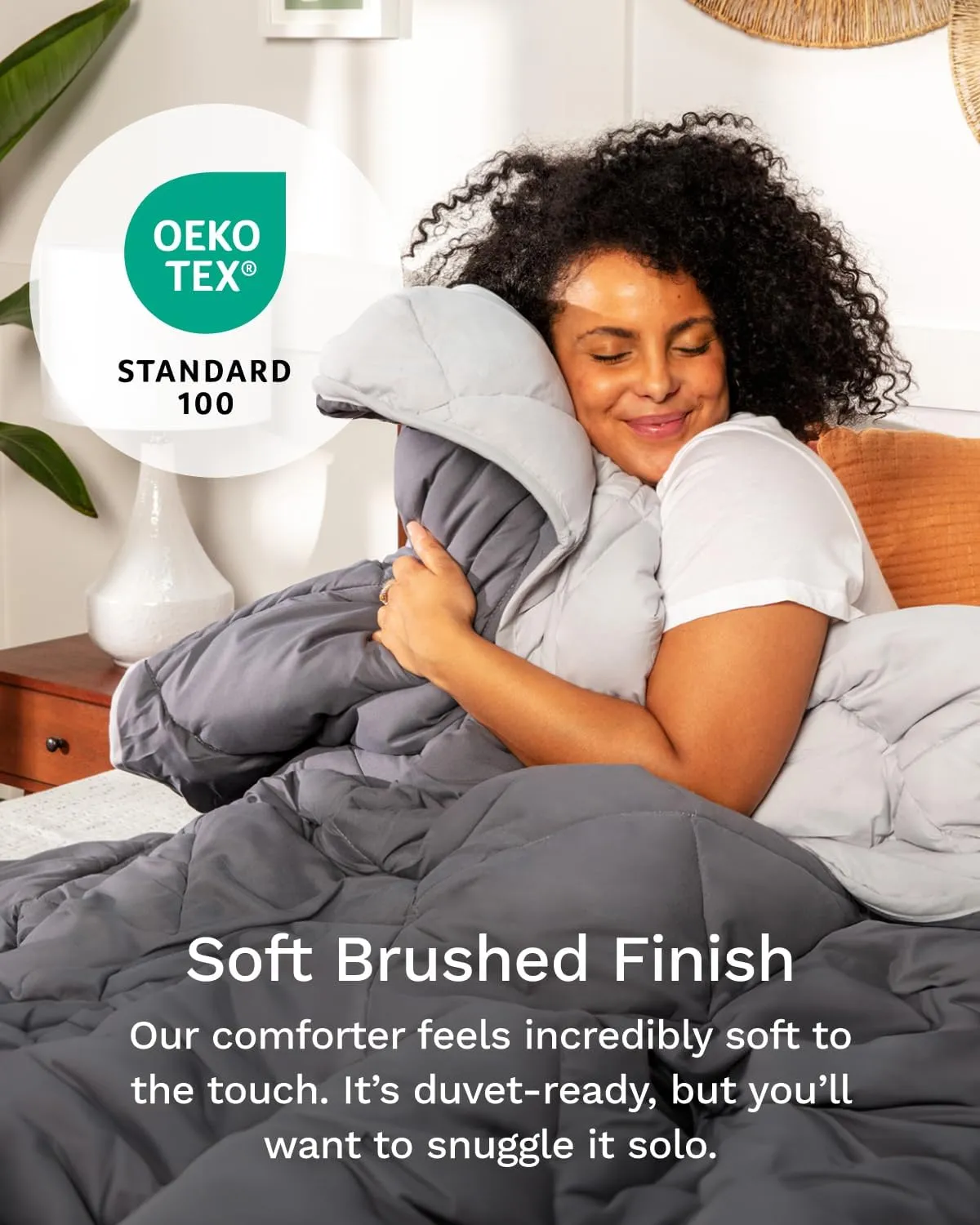 ViscoSoft All Seasons Twin/Twin XL Down Alternative Reversible Quilted Comforter - Breathable Twin Extra Long Premium Soft Microfiber, Gray