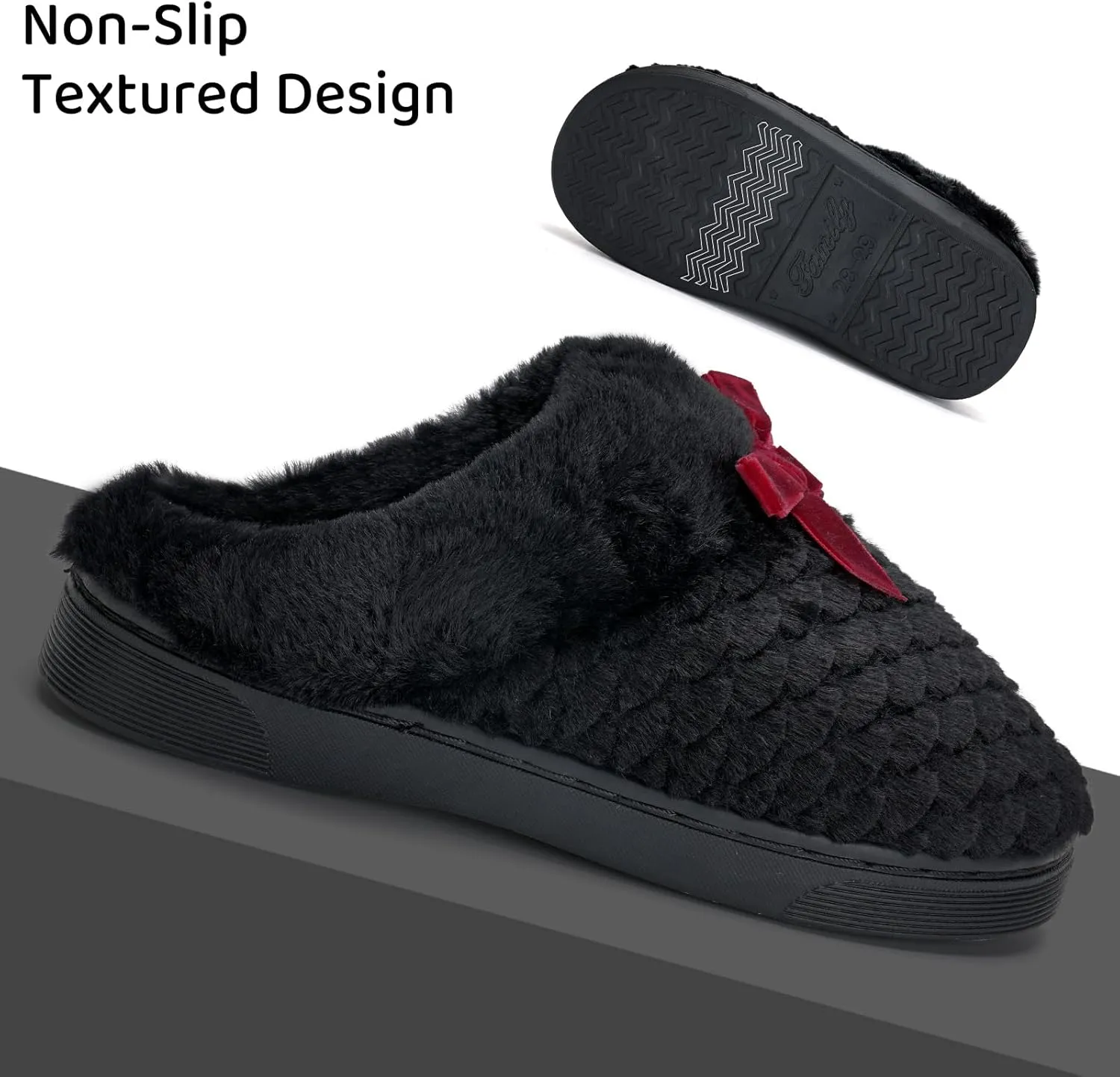 WateLves Girls Slippers Kids Slip On Winter House Shoes Anti-Slip Soft Coral Fleece Slipper for Indoor & Outdoor