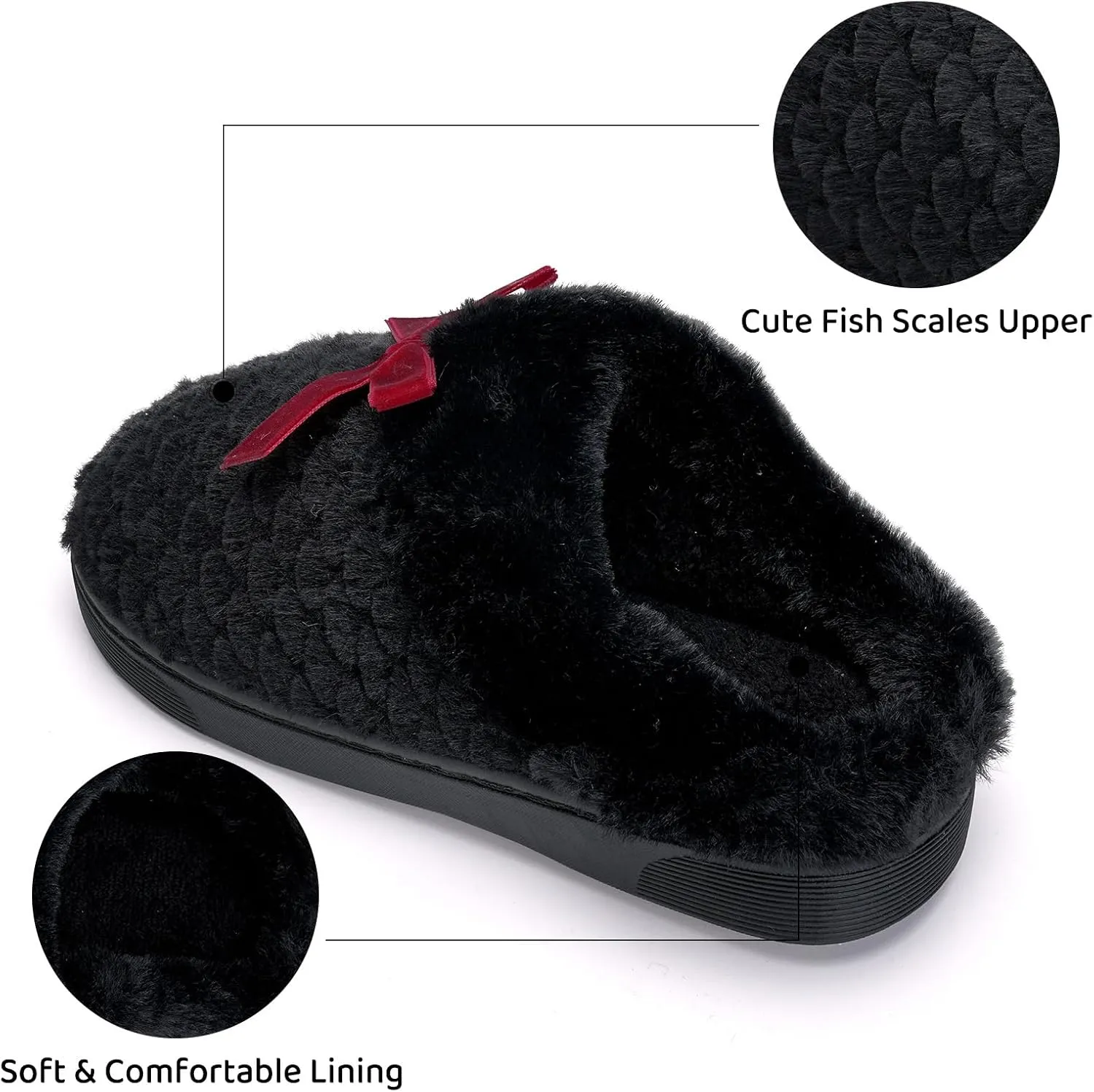 WateLves Girls Slippers Kids Slip On Winter House Shoes Anti-Slip Soft Coral Fleece Slipper for Indoor & Outdoor