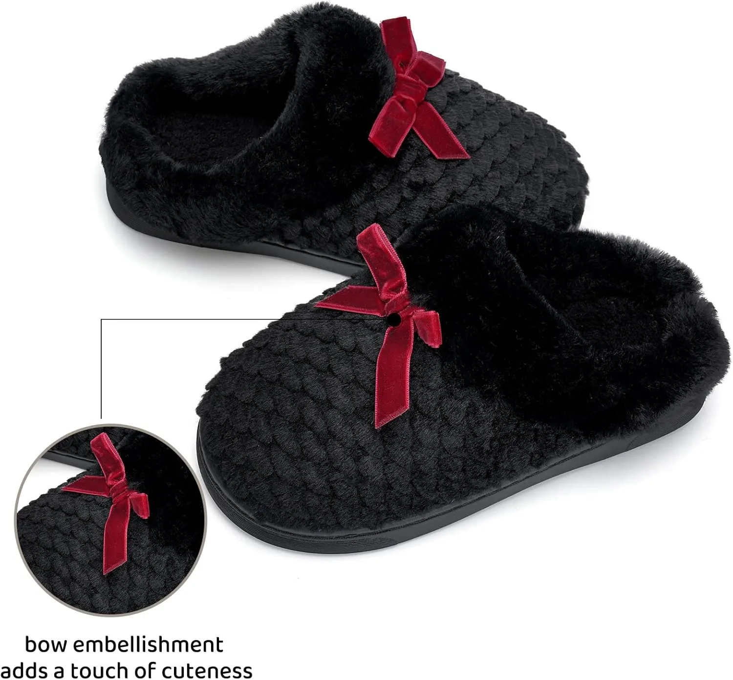 WateLves Girls Slippers Kids Slip On Winter House Shoes Anti-Slip Soft Coral Fleece Slipper for Indoor & Outdoor