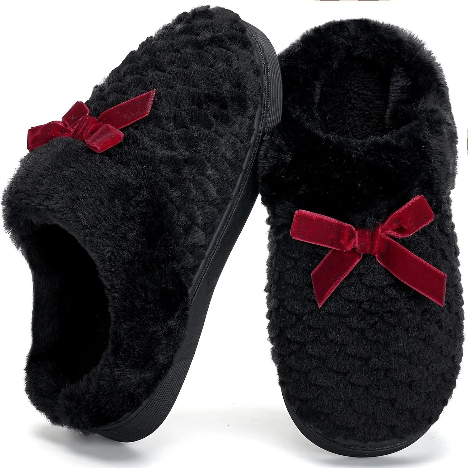 WateLves Girls Slippers Kids Slip On Winter House Shoes Anti-Slip Soft Coral Fleece Slipper for Indoor & Outdoor