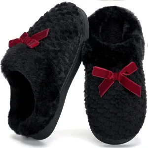 WateLves Girls Slippers Kids Slip On Winter House Shoes Anti-Slip Soft Coral Fleece Slipper for Indoor & Outdoor