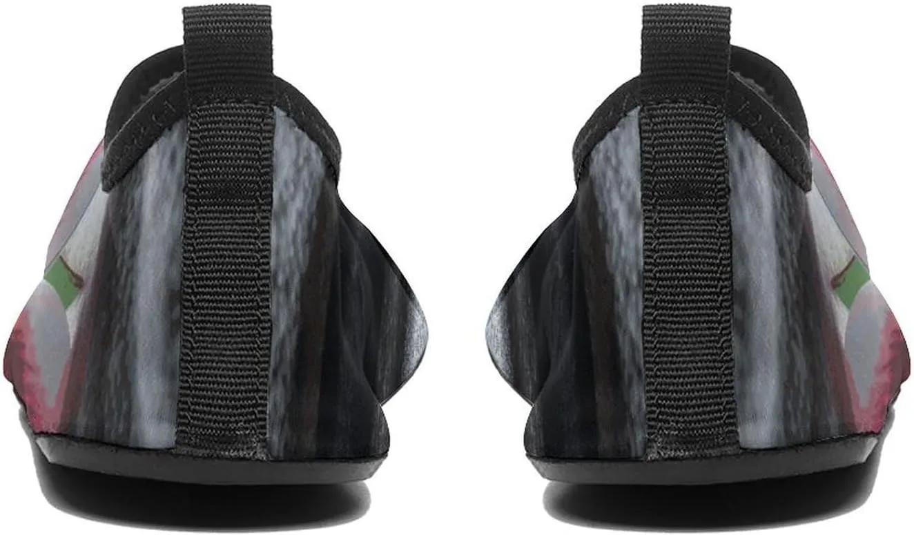 Water Shoes for Women Men Tropical Flower and Zen Stone Water Sports Shoes Slip-on Breathable Lightweight Athletic Aqua Sock