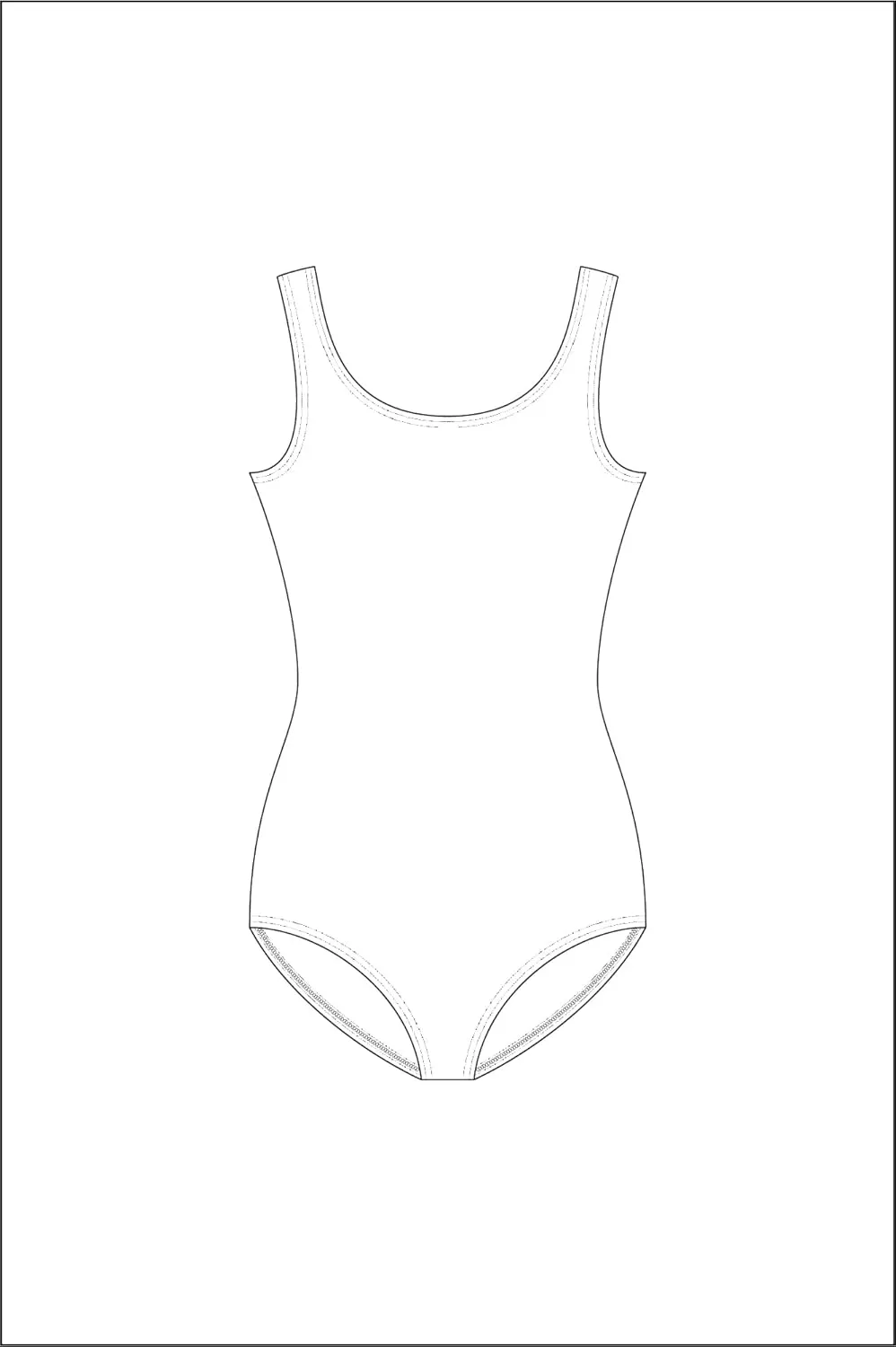 Wear Moi Etude Girl's Cotton Elasthan Leotard