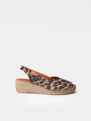 Wedge espadrilles in leather - BERNIA-P