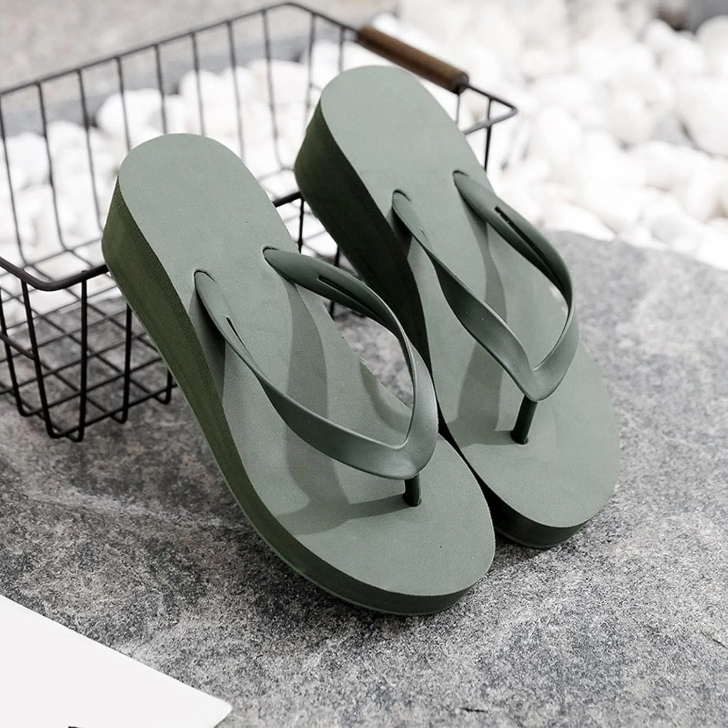 Wedge Slippers For Women Clip Toe Low Heel Summer Casual Flip Flops 2025 Summer Fashion Outdoor Footwear Beach Bohemian Shoes