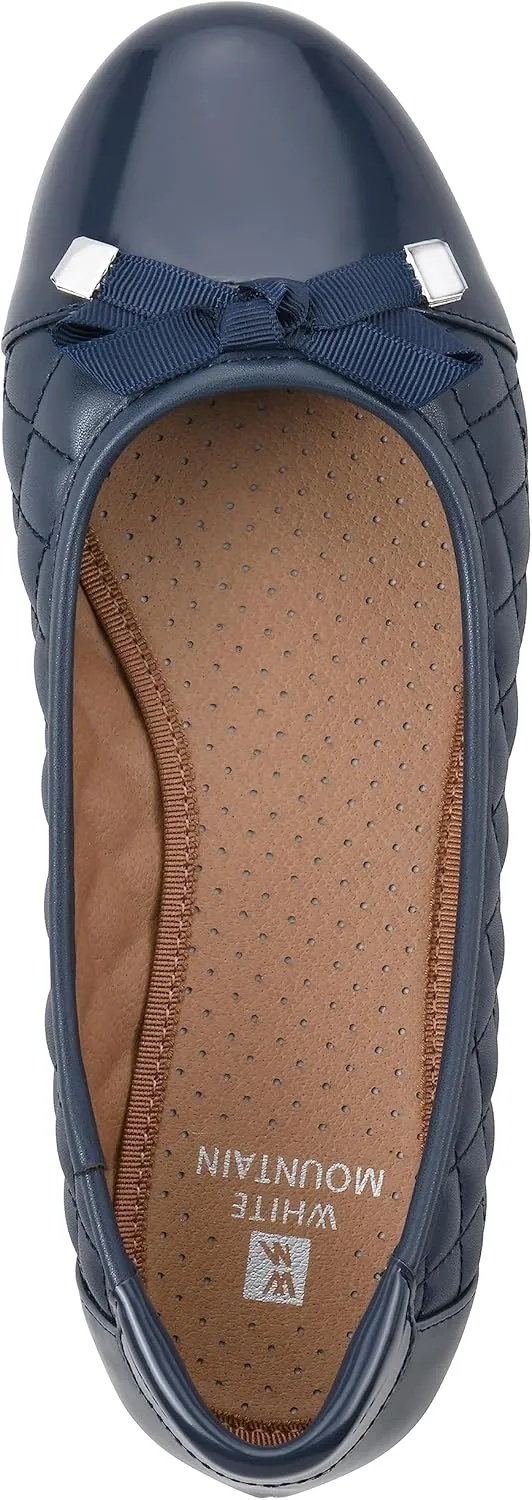WHITE MOUNTAIN Women's Seaglass Quilted Ballet Flat