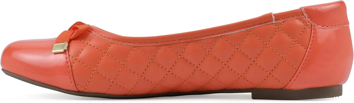 WHITE MOUNTAIN Women's Seaglass Quilted Ballet Flat