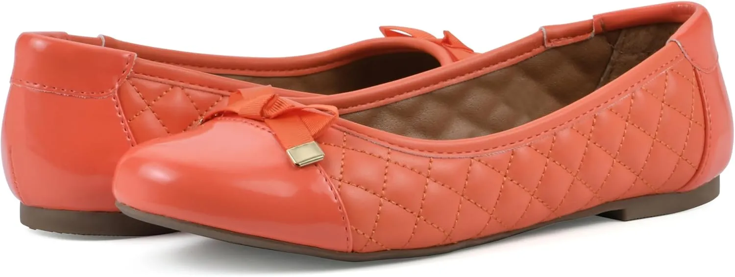 WHITE MOUNTAIN Women's Seaglass Quilted Ballet Flat