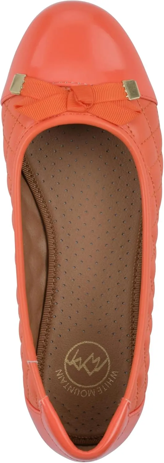 WHITE MOUNTAIN Women's Seaglass Quilted Ballet Flat