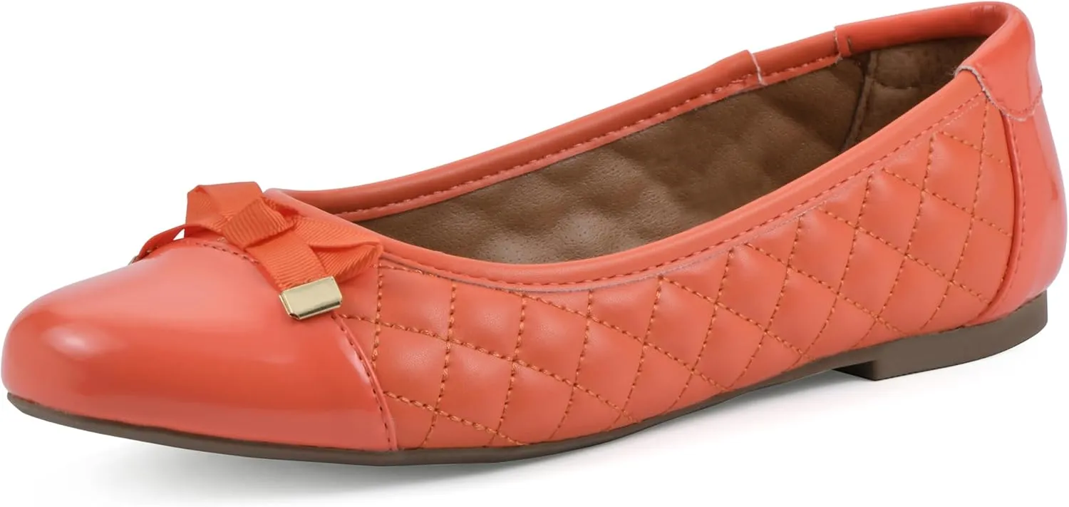 WHITE MOUNTAIN Women's Seaglass Quilted Ballet Flat