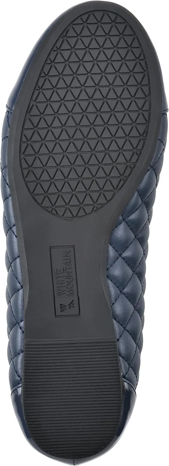 WHITE MOUNTAIN Women's Seaglass Quilted Ballet Flat