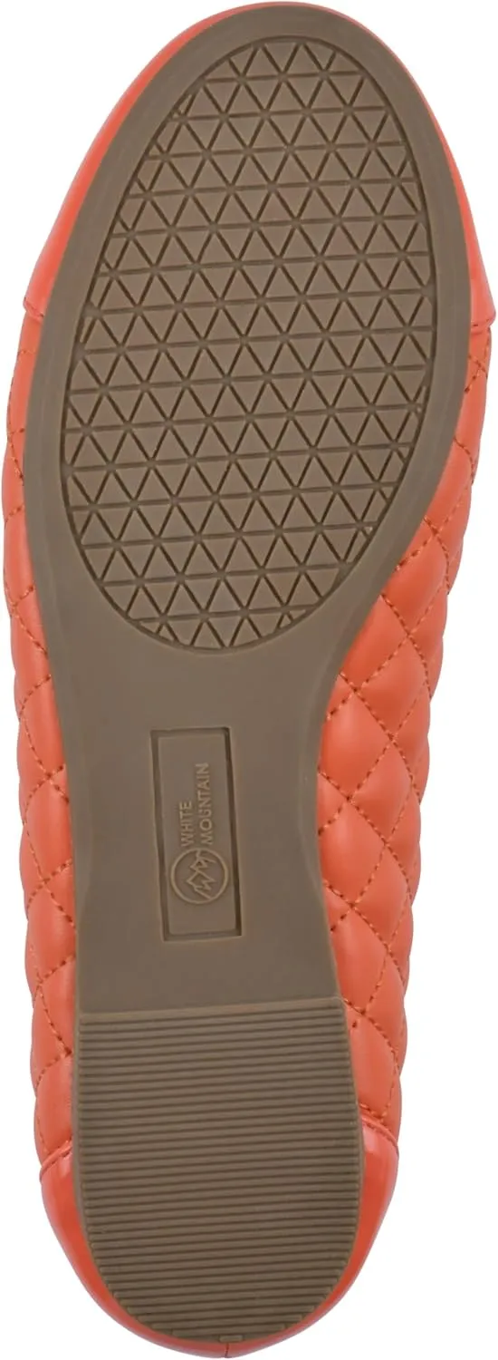 WHITE MOUNTAIN Women's Seaglass Quilted Ballet Flat
