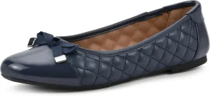 WHITE MOUNTAIN Women's Seaglass Quilted Ballet Flat