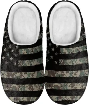 Winter Slippers for Women Men Lightweight Slip-on House Slippers Indoor Fluffy Shoes Size 34-50