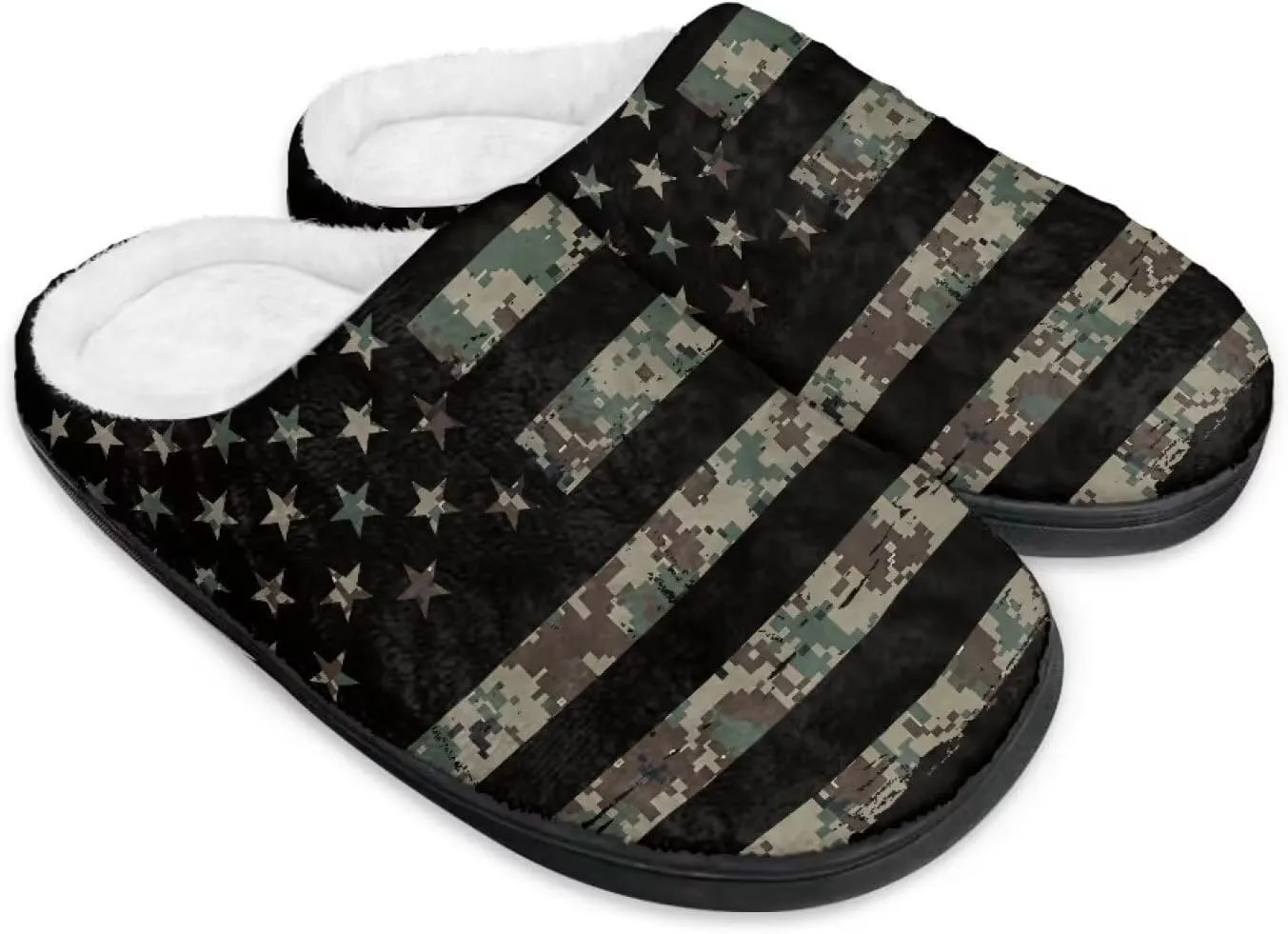 Winter Slippers for Women Men Lightweight Slip-on House Slippers Indoor Fluffy Shoes Size 34-50