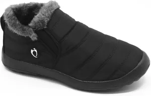Women Boots Warm Lightweight Waterproof Soft Slip-On Casual Black Ankle Winter Snow Shoes