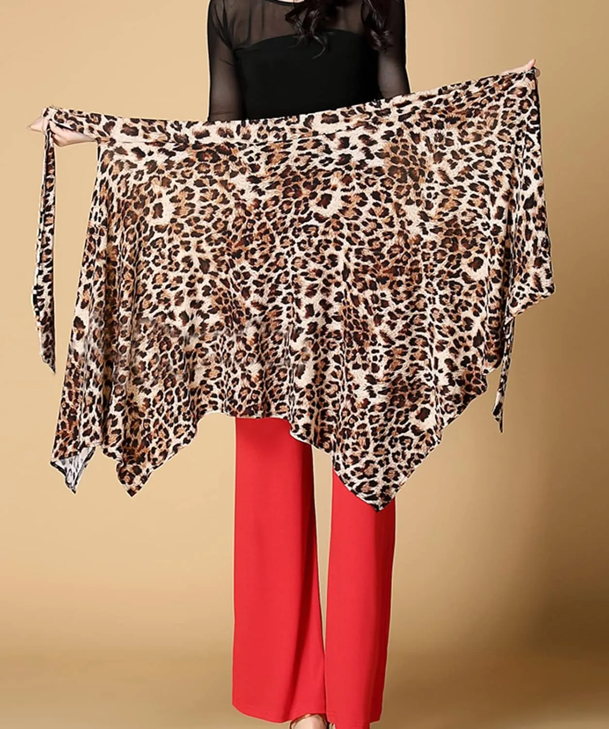 Women Latin Salsa Dance Skirt - Smooth Irregular Swing Ballroom Tango Cha Cha Practice Skirt