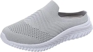 Women's Backless Walking Sneakers Summer Slip-on Tennis Shoes Womens Walking Ladies Shoes Casual High Top Sneakers Waterproof Tennis Shoe Casual Loafers