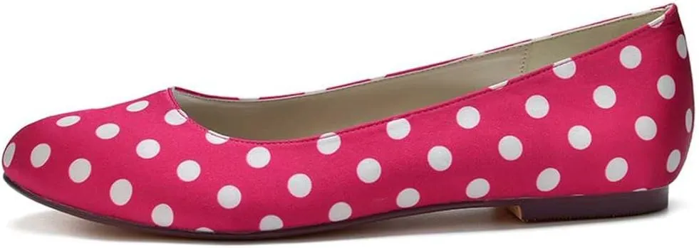 Women’s Ballet Flat Shoes Knit Dress Shoes Round Toe Slip On Ballerina Walking Flats Shoes for Woman Low Comfort Soft