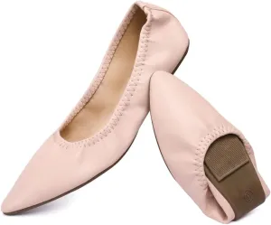 Women's Ballet Flat Slip On Flats - Classic Casual Dress Shoes, Foldable Portable Travel Ballet Walking Shoes