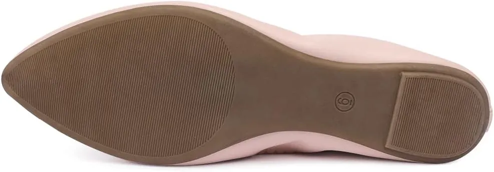 Women's Ballet Flat Slip On Flats - Classic Casual Dress Shoes, Foldable Portable Travel Ballet Walking Shoes